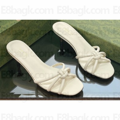 Gucci Low Heel slide sandals with bamboo 746034 White 2023