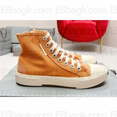Balenciaga Paris High Top Women/Men Sneakers in destroyed cotton and rubber 08 2023