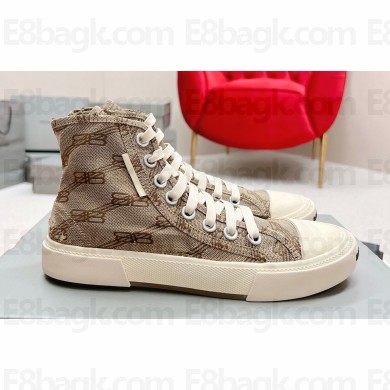 Balenciaga Paris High Top Women/Men Sneakers in destroyed cotton and rubber 09 2023