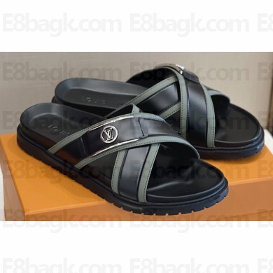 Louis Vuitton Calf leather Men's Criss-cross Mules 03 2023