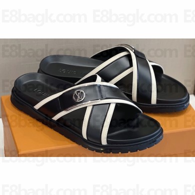 Louis Vuitton Calf leather Men's Criss-cross Mules 06 2023