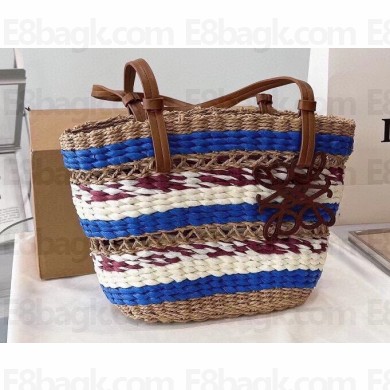 Cheap Sale Loewe Raffia and Leather Tote Bag 01 2023