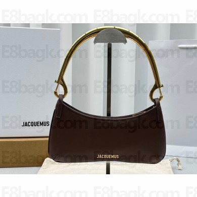 Jacquemus Le Bisou mousqueton Carabiner strap shoulder bag Brown
