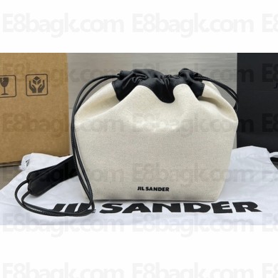 Jil Sander canvas Drawstring Crossbody bag