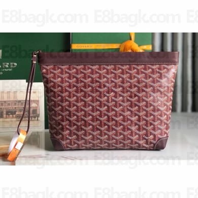 Goyard Conti pouch Clutch Bag Burgundy