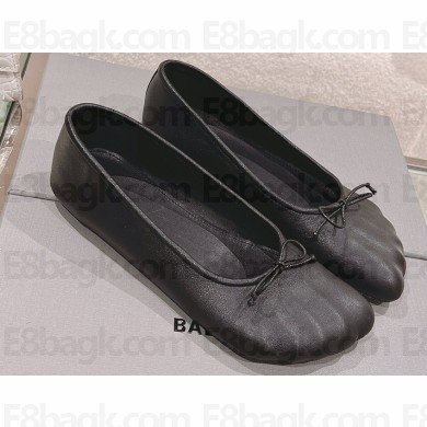 Balenciaga Anatomic Ballerinas in metallized calfskin Black 2023