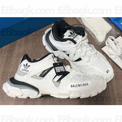 Balenciaga / adidas Track Forum Low Top Women/Men Sneakers White/Black 2023