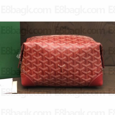 Goyard Bowling 25 Toiletry Bag Red