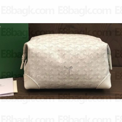 Goyard Bowling 25 Toiletry Bag White