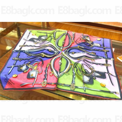 Hermes silk Scarf 70x70cm Top Quality 02 2023