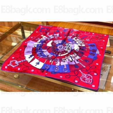 Hermes silk Scarf 70x70cm Top Quality 08 2023
