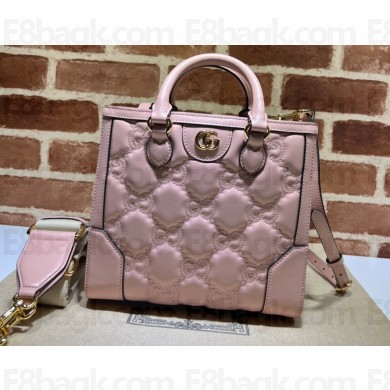 Gucci GG Matelassé mini top handle bag 728309 Pink 2023
