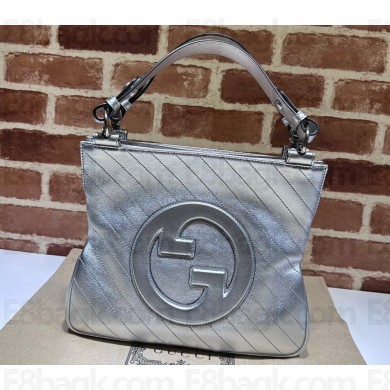 Gucci Blondie small tote bag 751518 Silver 2023