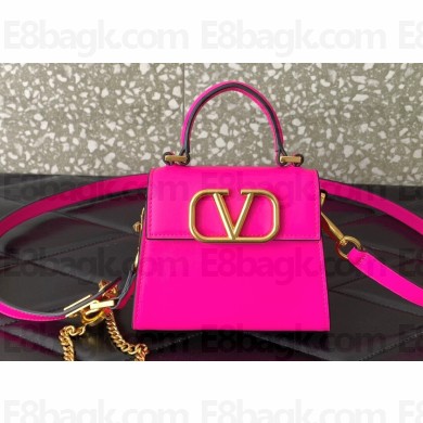 Valentino VSLING micro handbag in Calfskin Fuchsia 2023