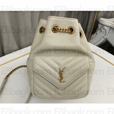 Saint Laurent joe mini bucket bag in quilted lambskin 701631 Black