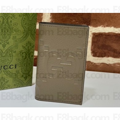 Gucci Jumbo GG card case 739478 Taupe 2023