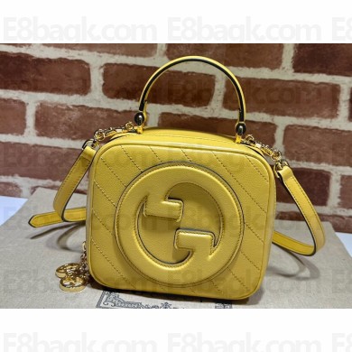 Gucci Blondie top handle bag 744434 Yellow 2023