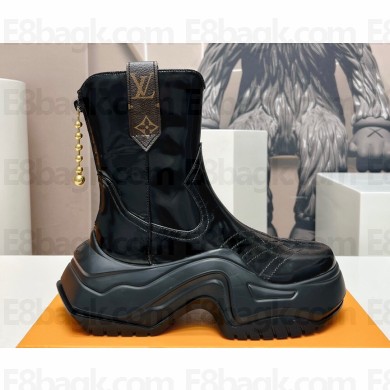 Louis Vuitton LV Archlight 2.0 Platform Ankle Boots Brushed Black 2023