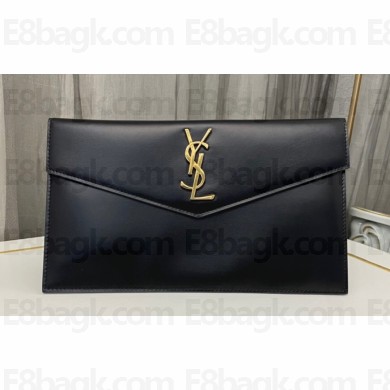 Saint Laurent uptown pouch in Smooth leather 565739 Black