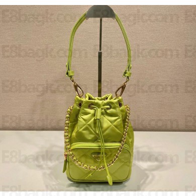 Prada Re-Edition 1995 Chaîne Re-Nylon shoulder bag 1BH038 Green 2023