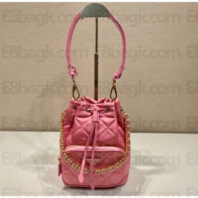 Prada Re-Edition 1995 Chaîne Re-Nylon shoulder bag 1BH038 Pink 2023