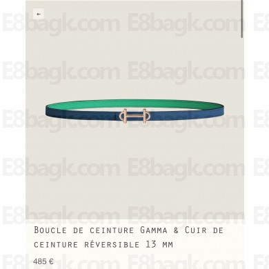 Hermes Gamma belt buckle & Reversible leather strap 13 mm 03 2023