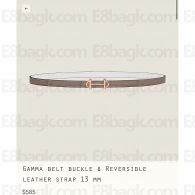 Hermes Gamma belt buckle & Reversible leather strap 13 mm 01 2023
