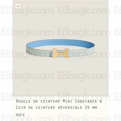 Hermes Mini Constance belt buckle & Reversible leather strap 24 mm 03 2023