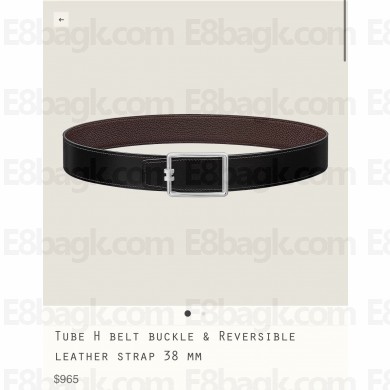 Hermes Tube H belt buckle & Reversible leather strap 38 mm 03 2023