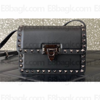 Valentino Rockstud23 Small Shoulder Bag In Smooth Calfskin 0242 Black 2023