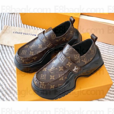 Louis Vuitton LV Archlight 2.0 Platform Loafers Monogram Brown 2023
