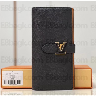 Louis Vuitton LV Vertical Wallet M81330 Black 2023