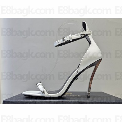 Versace Heel 10cm Pin-Point Sandals White 2023