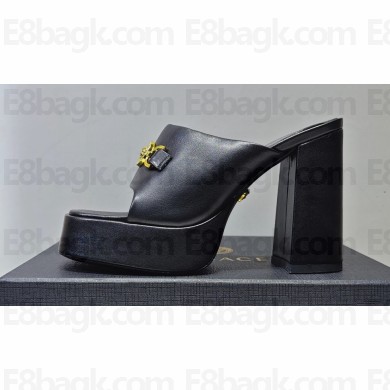 Versace Heel 11cm Platform 4cm Medusa '95 Mules Black 2023