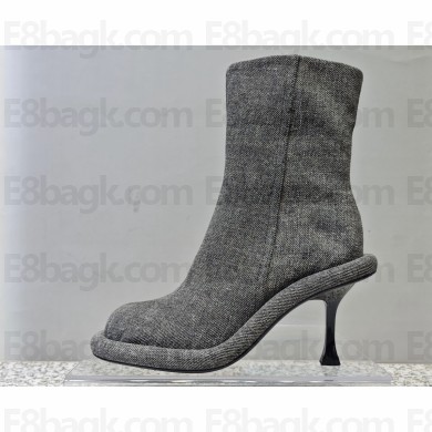 JW Anderson Heel 9cm Bumper-tube short boots Denim Gray 2023