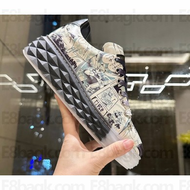 Jimmy Choo Diamond Light Maxi/F Nappa Leather Low-Top Trainers Sneakers with Platform Sole 01 2023