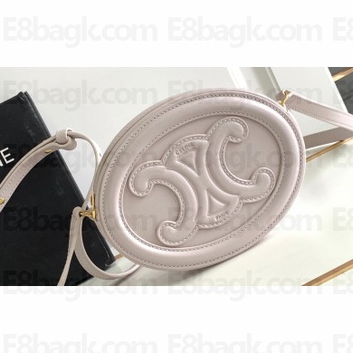 Celine CROSSBODY OVAL PURSE cuir triomphe in SMOOTH CALFSKIN 101703 Trench