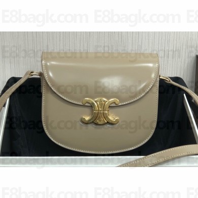 Celine BESACE CLEA BAG in Shiny calfskin 110413 Camel