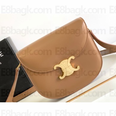 Celine BESACE CLEA BAG in Shiny calfskin 110413 Brown