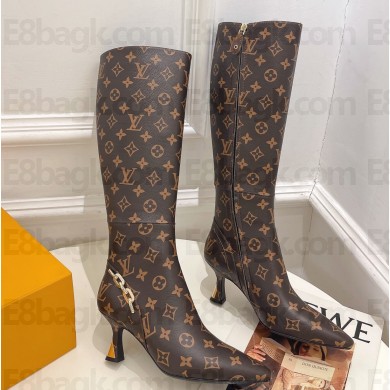 Louis Vuitton Heel 6.5cm Sparkle High Boots Monogram Canvas 2023