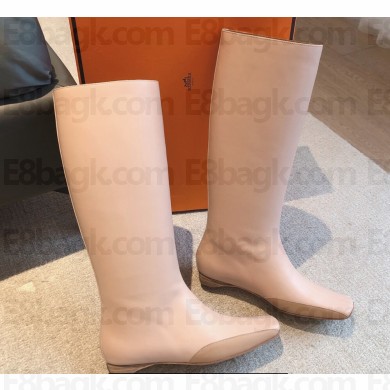 Hermes Finale boots in goatskin Nude 2023