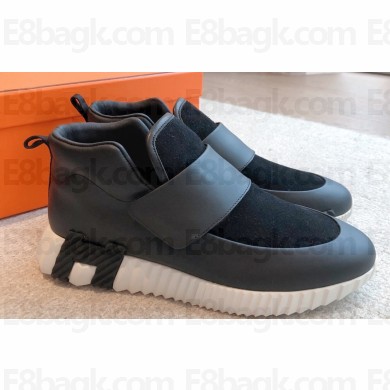 Hermes H Women/Men Sneakers in stretch canvas and calfskin 10 2023