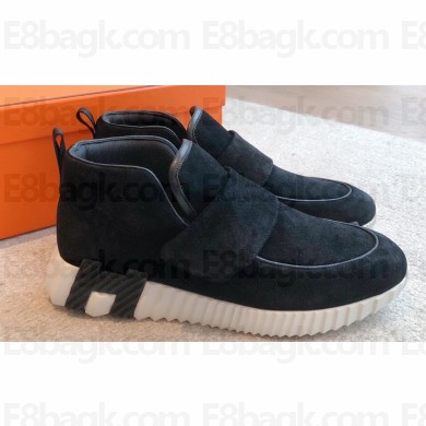 Hermes H Women/Men Sneakers in stretch canvas and calfskin 11 2023