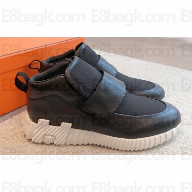 Hermes H Women/Men Sneakers in stretch canvas and calfskin 13 2023