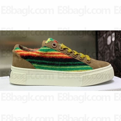 DIOR TEARS B33 Sneakers in Multicolor Mohair and Suede 03 2023