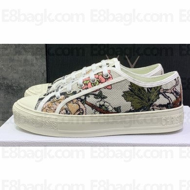 DIOR Walk'n'Dior Low Top Sneakers in jardin botanique Embroidery 2023