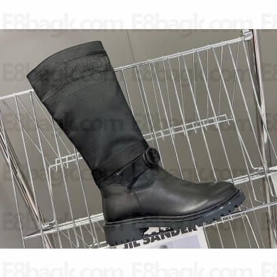 Dior D-Major Boots in Technical Fabric Black 2023