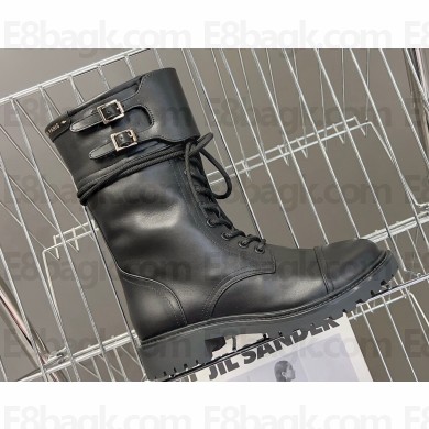 Dior D-Trap Ankle Boots in Calfskin Black 2023