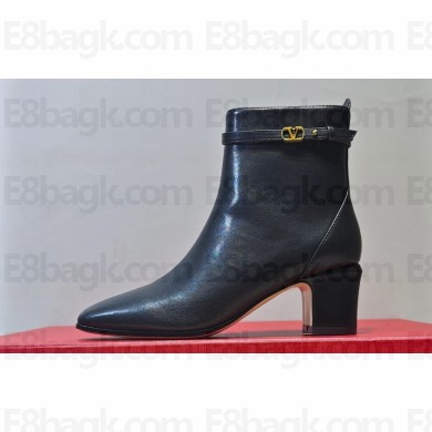 Valentino Heel 4.5cm Tan-Go Ankle boots in calfskin leather Black 2023