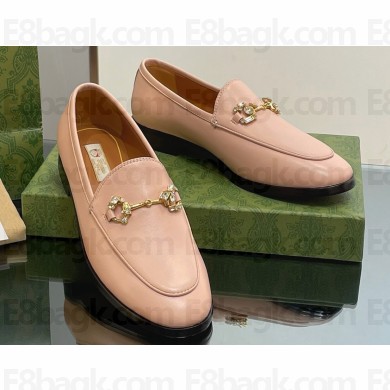 Gucci Horsebit with crystals Jordaan loafers 759918 Leather Pink 2023